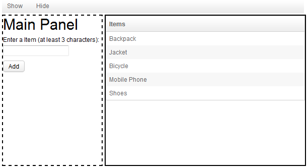 MVVM Global Command Menu